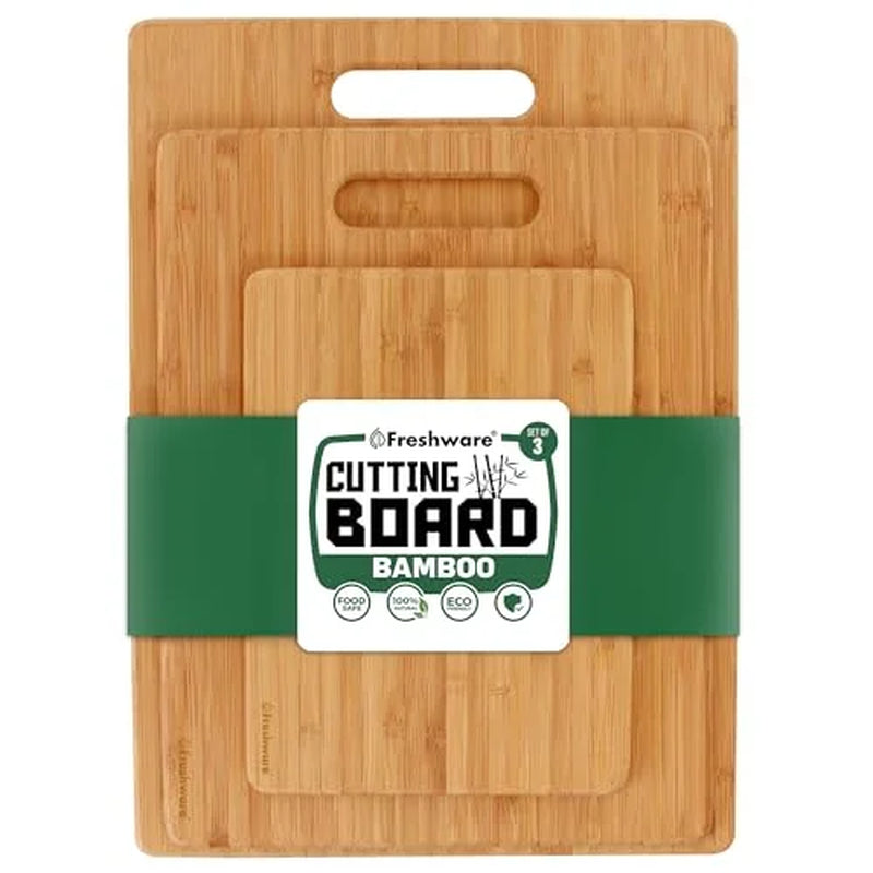 Bamboo Cutting Boards, Set of 3
