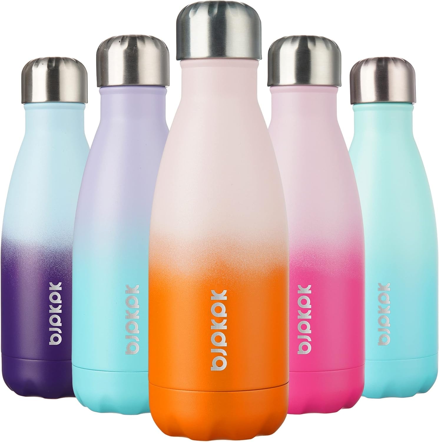 17Oz Insulated Stainless Steel Water Bottles,Sports Water Bottles Keep Cold for 24 Hours and Hot for 12 Hours,Bpa Free for Travel,Goldenrod