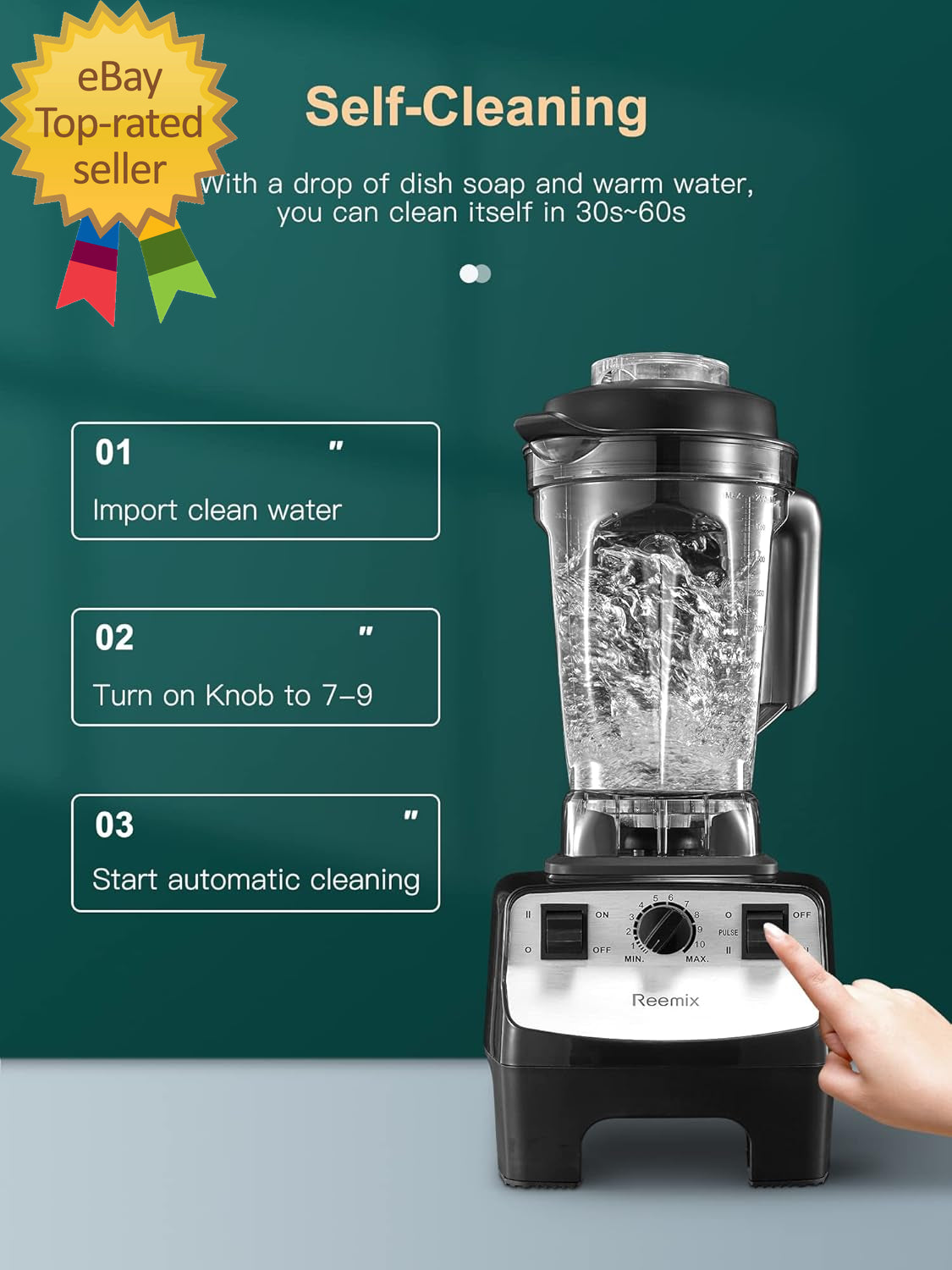 Counter Blender Smoothie Maker, 1450W Professional High Speed Blenders