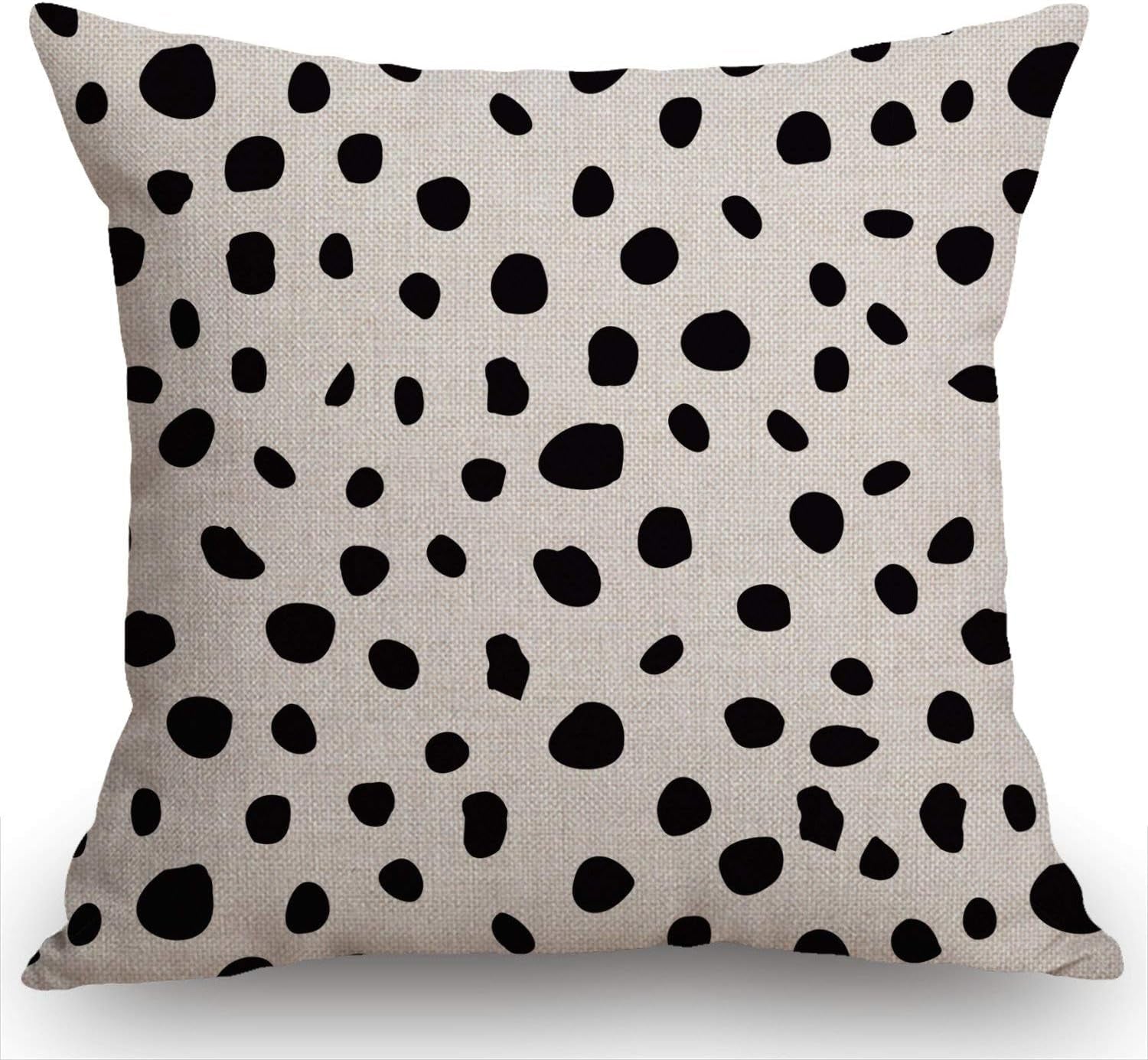 African American Woman Pretty Girl Throw Pillow Cover Cushion Case for Home Decor Sofa Couch 18" X 18" Inch Cotton Linen Farmhouse Decorations