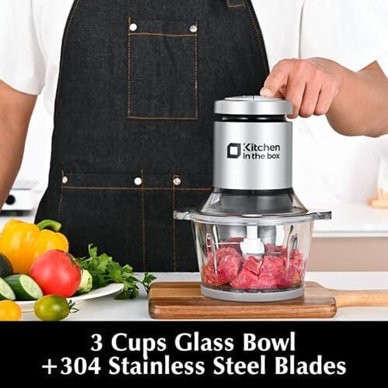 Mini Food Processors 400W Powerful Meat Grinder & Chopper Electric Vegetable