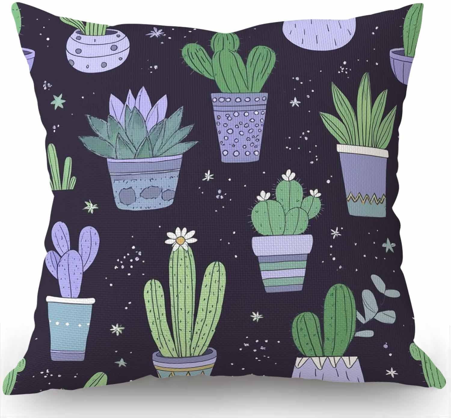 African American Woman Pretty Girl Throw Pillow Cover Cushion Case for Home Decor Sofa Couch 18" X 18" Inch Cotton Linen Farmhouse Decorations