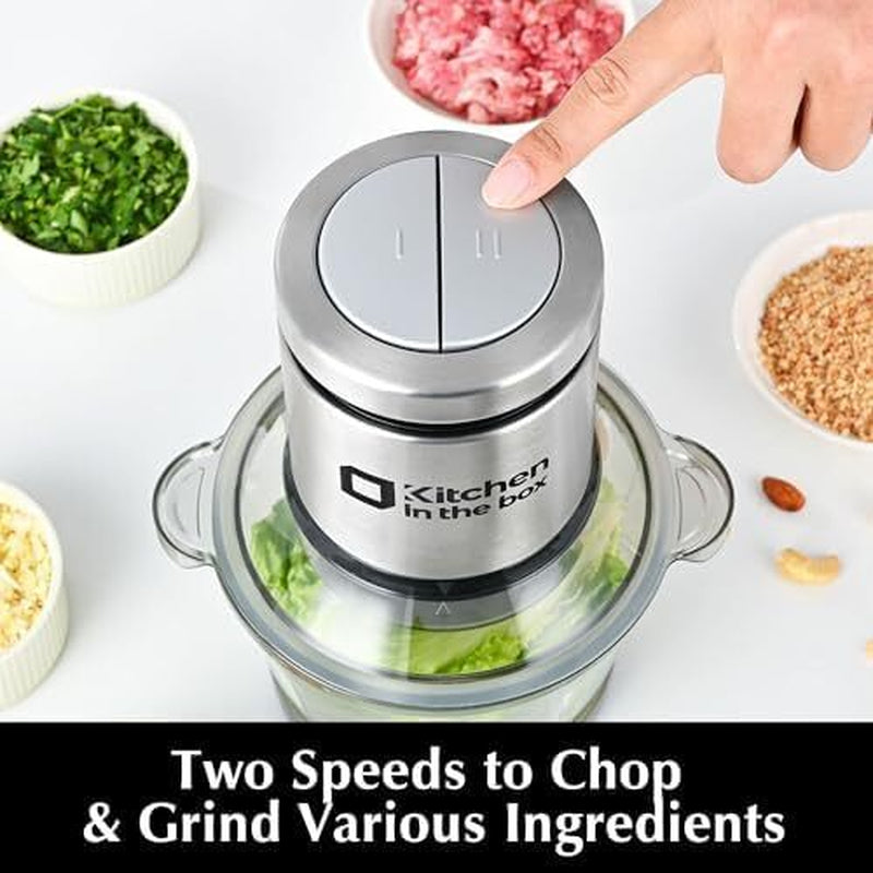Mini Food Processors 400W Powerful Meat Grinder & Chopper Electric Vegetable