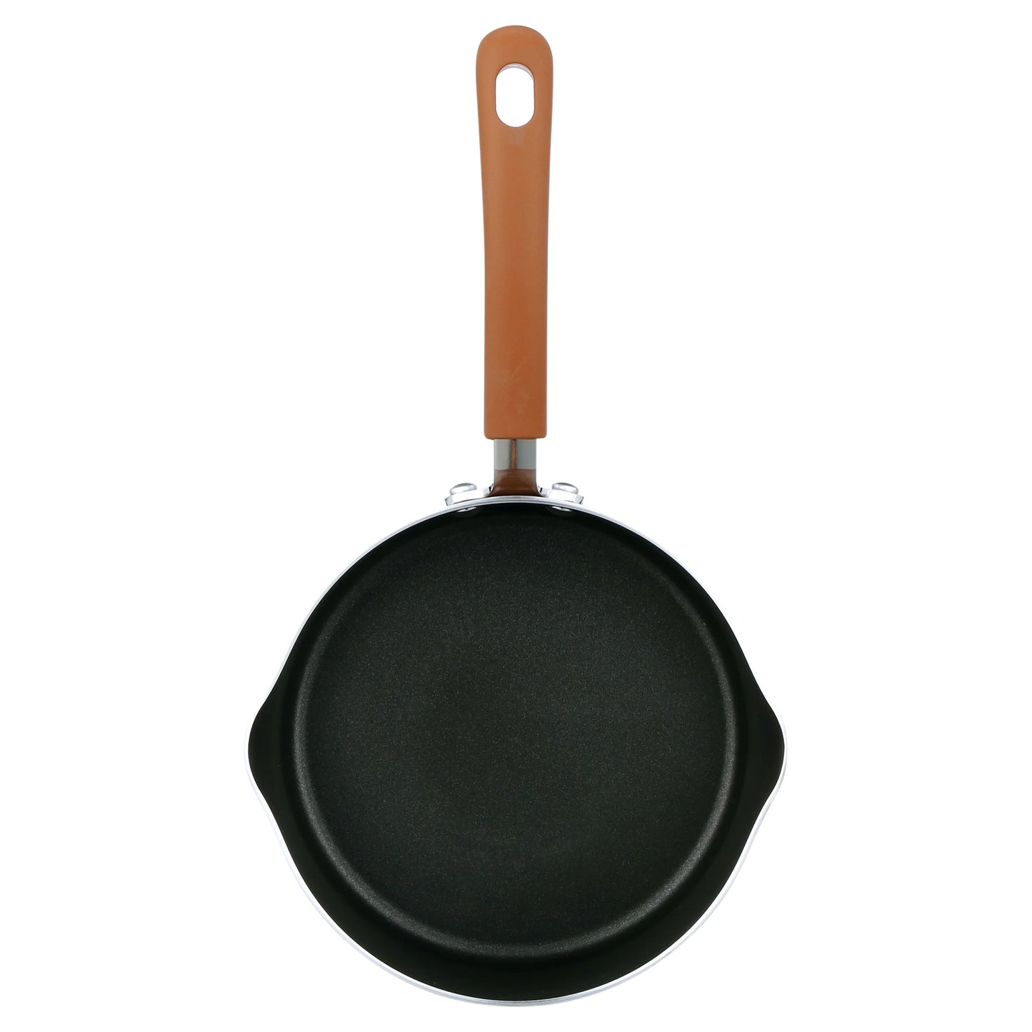 17 Piece Non-Stick Cookware Set, Pots & Pans with Foldable Knob, Space Saving, Stackable, Nylon Tools Set, Induction Base, Brown