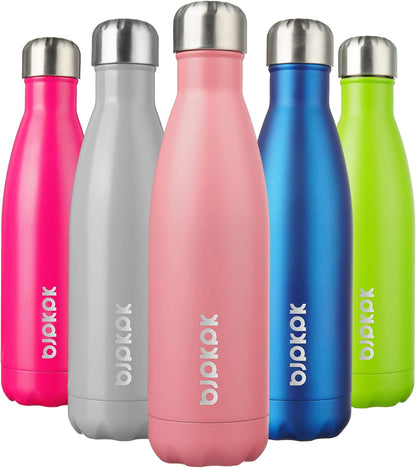 17Oz Insulated Stainless Steel Water Bottles,Sports Water Bottles Keep Cold for 24 Hours and Hot for 12 Hours,Bpa Free for Travel,Goldenrod