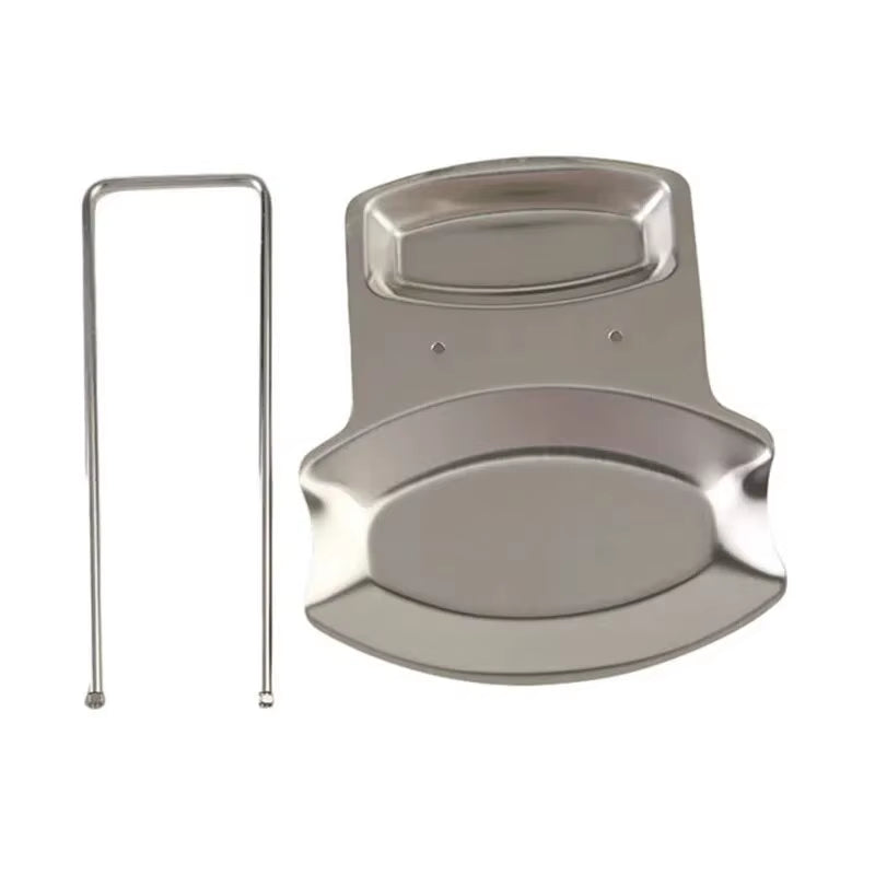 Stainless Steel Pot Lid Rack Detachable Pan Cover Shelf Kitchen Multifunctional Spatula Holder Spoon Stand Kitchen Accessories
