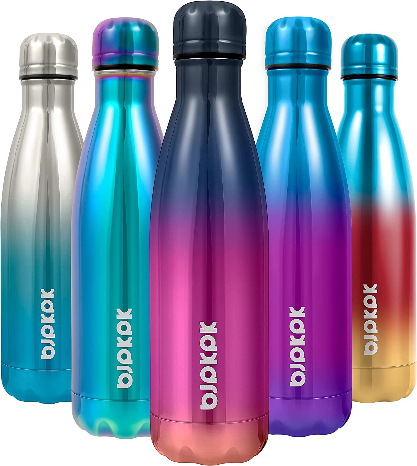 17Oz Insulated Stainless Steel Water Bottles,Sports Water Bottles Keep Cold for 24 Hours and Hot for 12 Hours,Bpa Free for Travel,Goldenrod