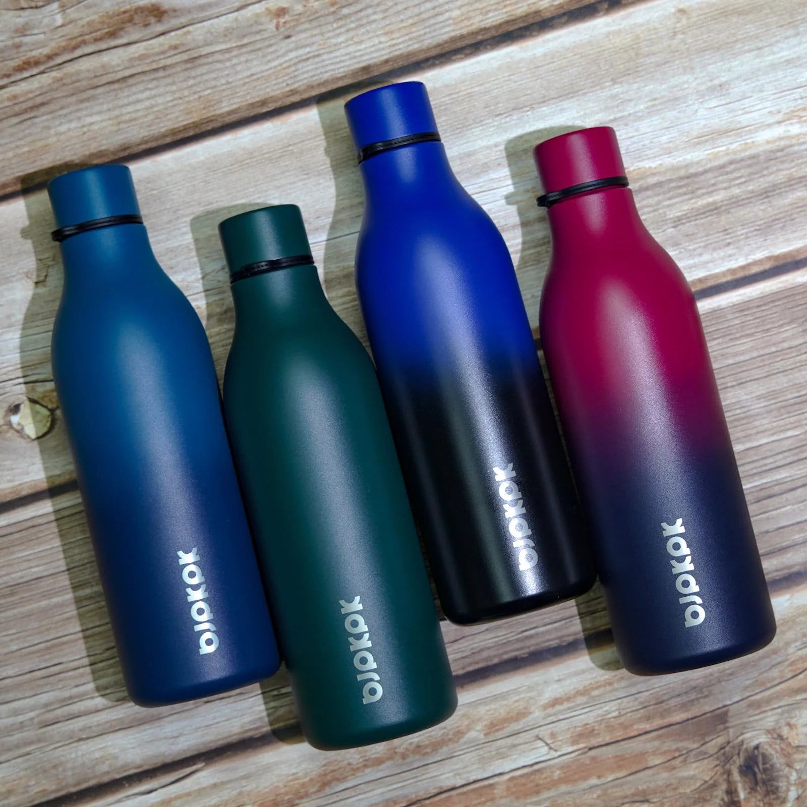 Insulated Water Bottles with Strap,18Oz Stainless Steel Metal Flask,Indigo Black