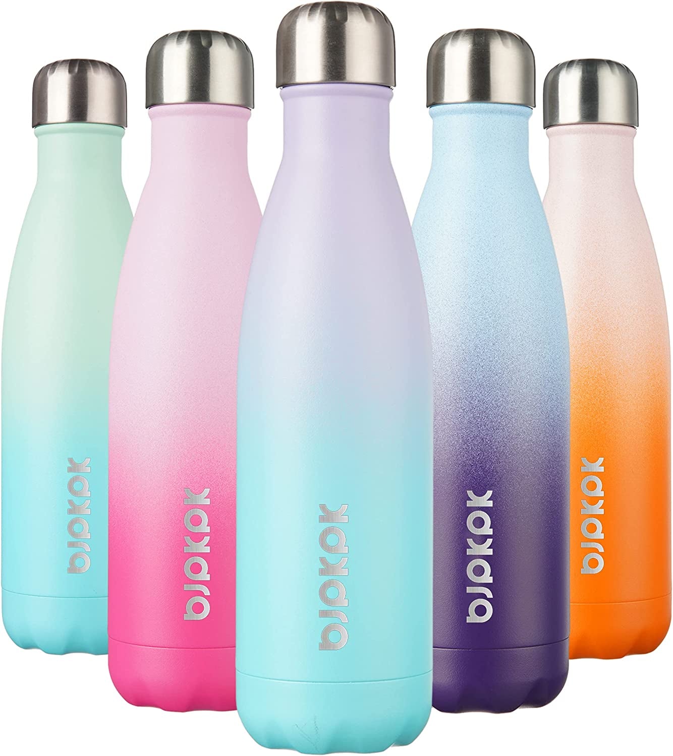 17Oz Insulated Stainless Steel Water Bottles,Sports Water Bottles Keep Cold for 24 Hours and Hot for 12 Hours,Bpa Free for Travel,Goldenrod