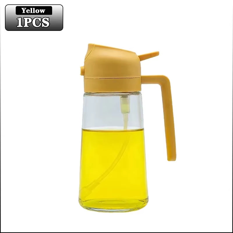 Multifunctional Oil Bottle 2-In-1 Sprayer Cooking Barbecue Oil Dispenser Baking Kitchen Cooking Oil Storage Tank