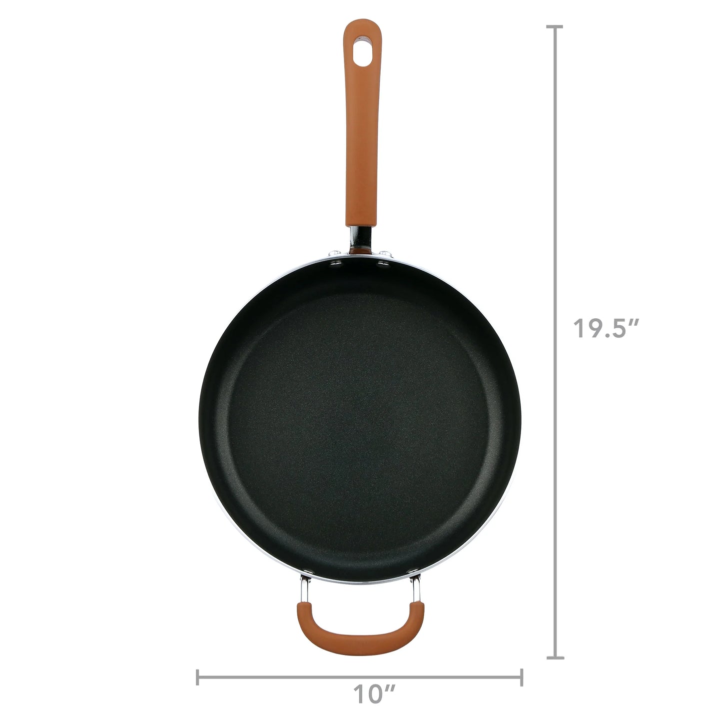 17 Piece Non-Stick Cookware Set, Pots & Pans with Foldable Knob, Space Saving, Stackable, Nylon Tools Set, Induction Base, Brown