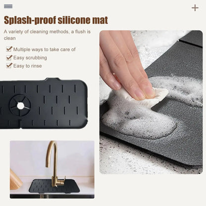 1Pc Kitchen Sink Splash Guard, Kitchen Guard for Faucet, Kitchen Splash Guard for Sink