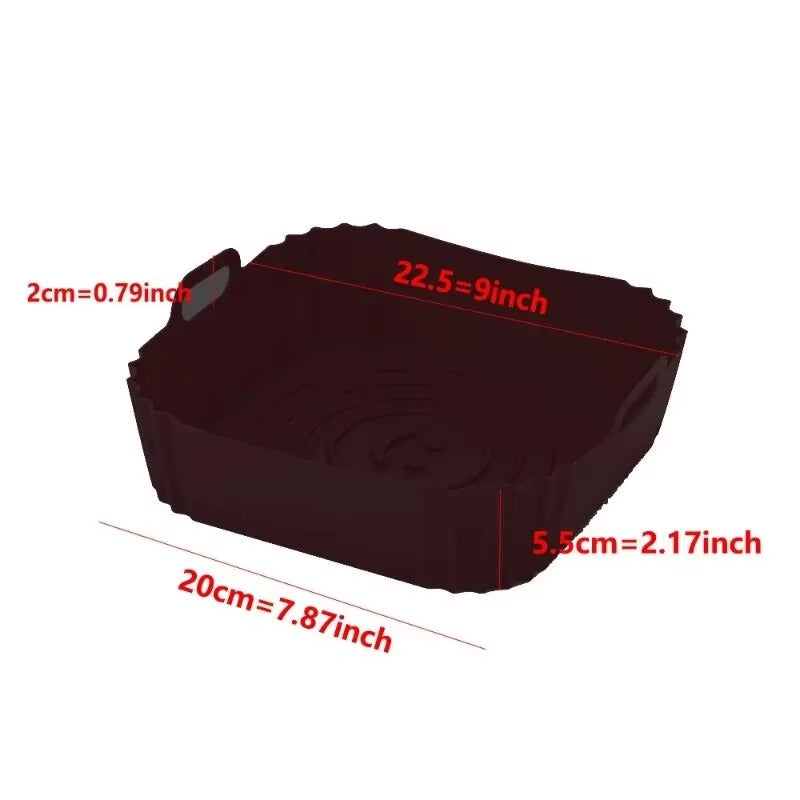 Air Fryer Accessories Silicone Tray Mat Grill Pizza Oven Baking Trays Pan Mats Chicken Basket Mat Airfryer Silicone Pots