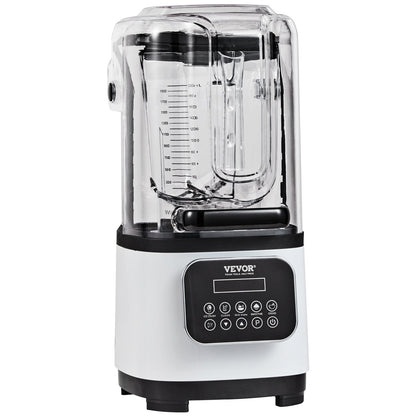 Professional Blender with Shield, Commercial Countertop Blenders, White