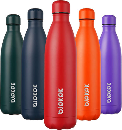 17Oz Insulated Stainless Steel Water Bottles,Sports Water Bottles Keep Cold for 24 Hours and Hot for 12 Hours,Bpa Free for Travel,Goldenrod