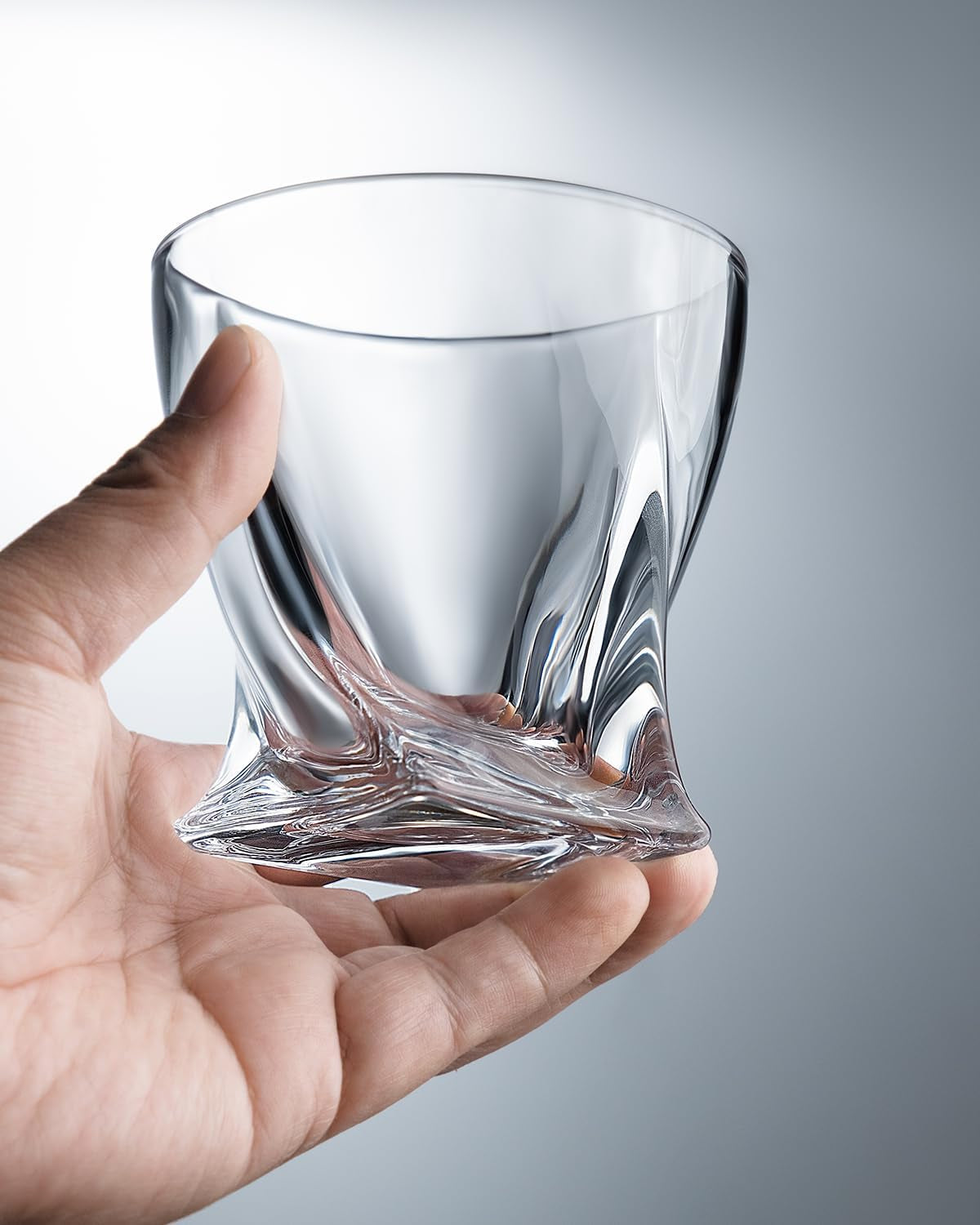 Whiskey Glasses - 10 OZ Premium Shaped Scotch Glasses Set of 4,Glassware Set,Tumblers for Drinking Bourbon Whiskey, Cognac, Irish Whisky,Vintage Elegant Whiskey Glass