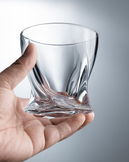 Whiskey Glasses - 10 OZ Premium Shaped Scotch Glasses Set of 4,Glassware Set,Tumblers for Drinking Bourbon Whiskey, Cognac, Irish Whisky,Vintage Elegant Whiskey Glass