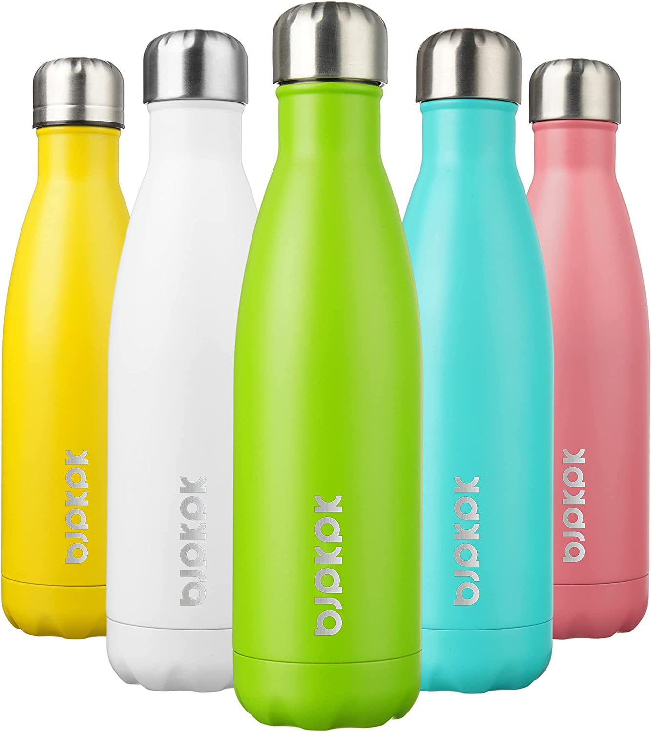 17Oz Insulated Stainless Steel Water Bottles,Sports Water Bottles Keep Cold for 24 Hours and Hot for 12 Hours,Bpa Free for Travel,Goldenrod