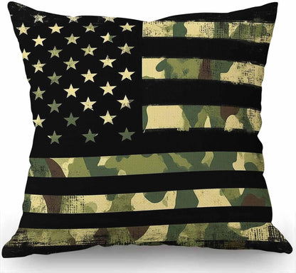 African American Woman Pretty Girl Throw Pillow Cover Cushion Case for Home Decor Sofa Couch 18" X 18" Inch Cotton Linen Farmhouse Decorations
