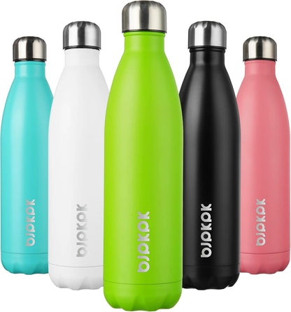 17Oz Insulated Stainless Steel Water Bottles,Sports Water Bottles Keep Cold for 24 Hours and Hot for 12 Hours,Bpa Free for Travel,Goldenrod