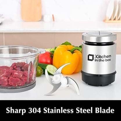 Mini Food Processors 400W Powerful Meat Grinder & Chopper Electric Vegetable