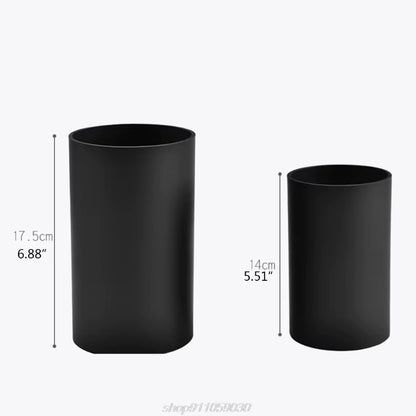 Kitchen Utensil Holder Black Plastic Cylinder Storage Tableware Drying Canister Cutlery Tools J17 21 Dropship