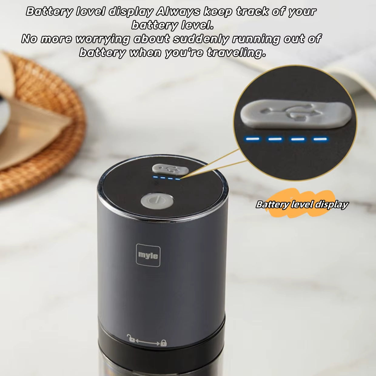 Electric Coffee Grinder New Upgrade Mini Portable Coffee Bean Grinder USB Charge Stainless Steel Espresso Spice Mill Grinders