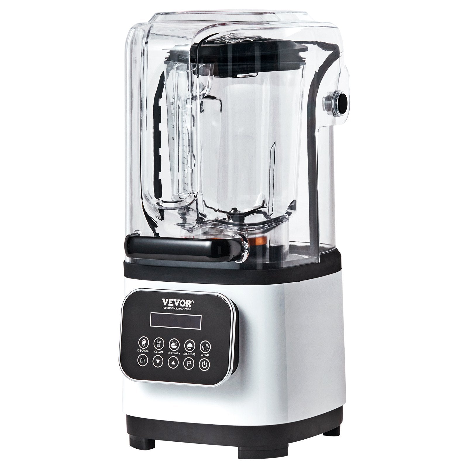 Professional Blender with Shield, Commercial Countertop Blenders, White
