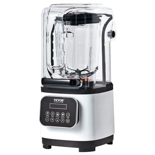 Professional Blender with Shield, Commercial Countertop Blenders, White