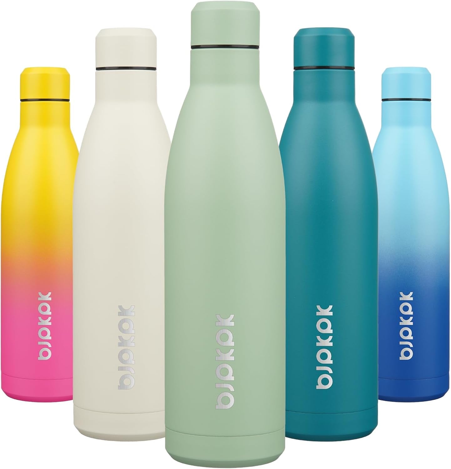 17Oz Insulated Stainless Steel Water Bottles,Sports Water Bottles Keep Cold for 24 Hours and Hot for 12 Hours,Bpa Free for Travel,Goldenrod