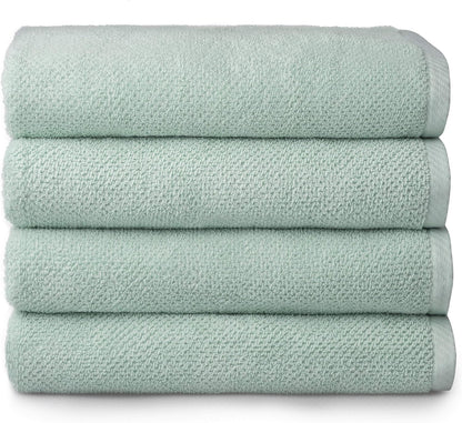 Franklin 100% Cotton Popcorn Textured Towel Set - 6 Piece 600 GSM, Soft & Plush, 2 Bath Towels, 2 Hand Towels, 2 Washcloths, Dark Gray