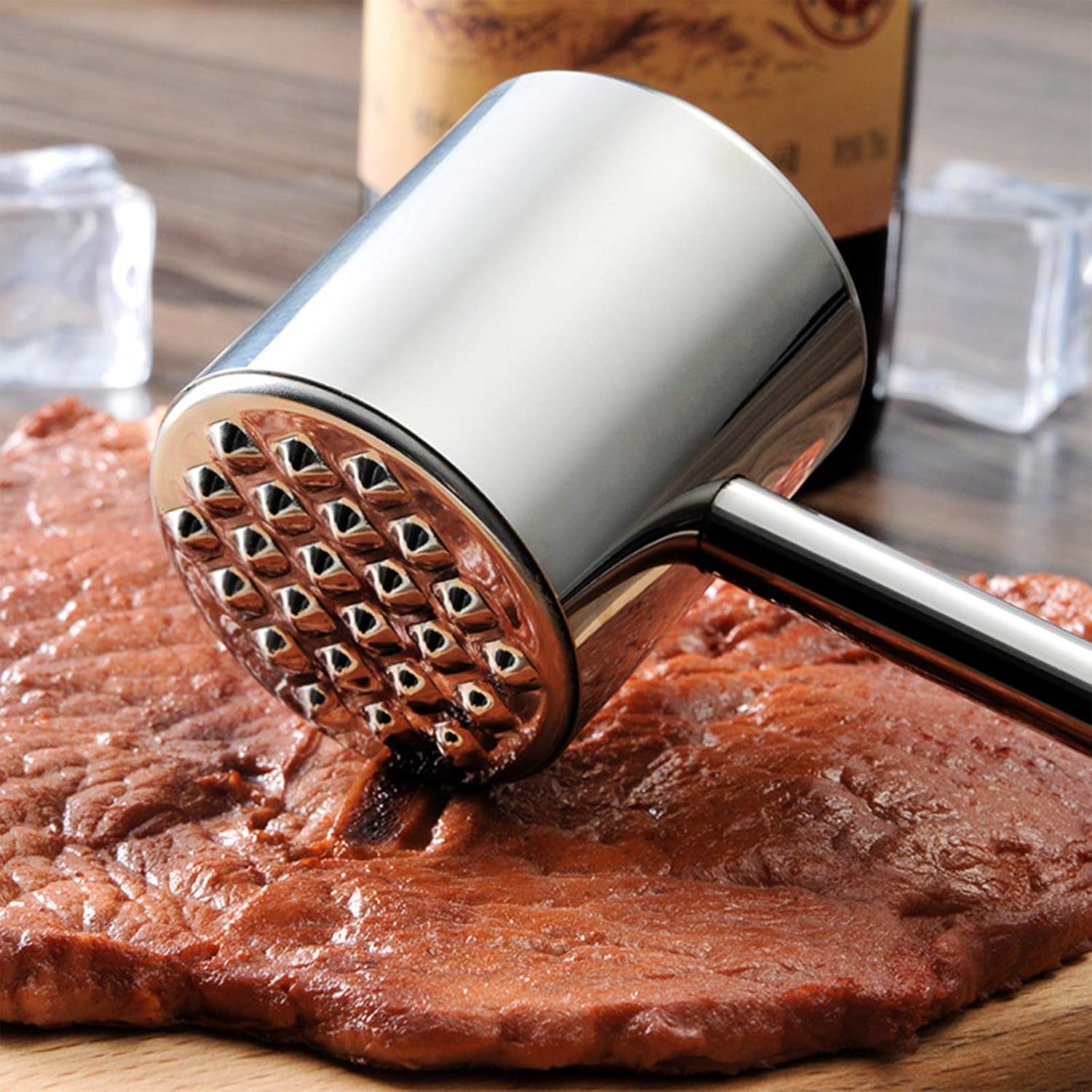 Kitchen Hamburger Meat Chopper Versatile Meat Masher and Tenderizer Hammer Kitchen Tool Heavy Duty Meat Pounder