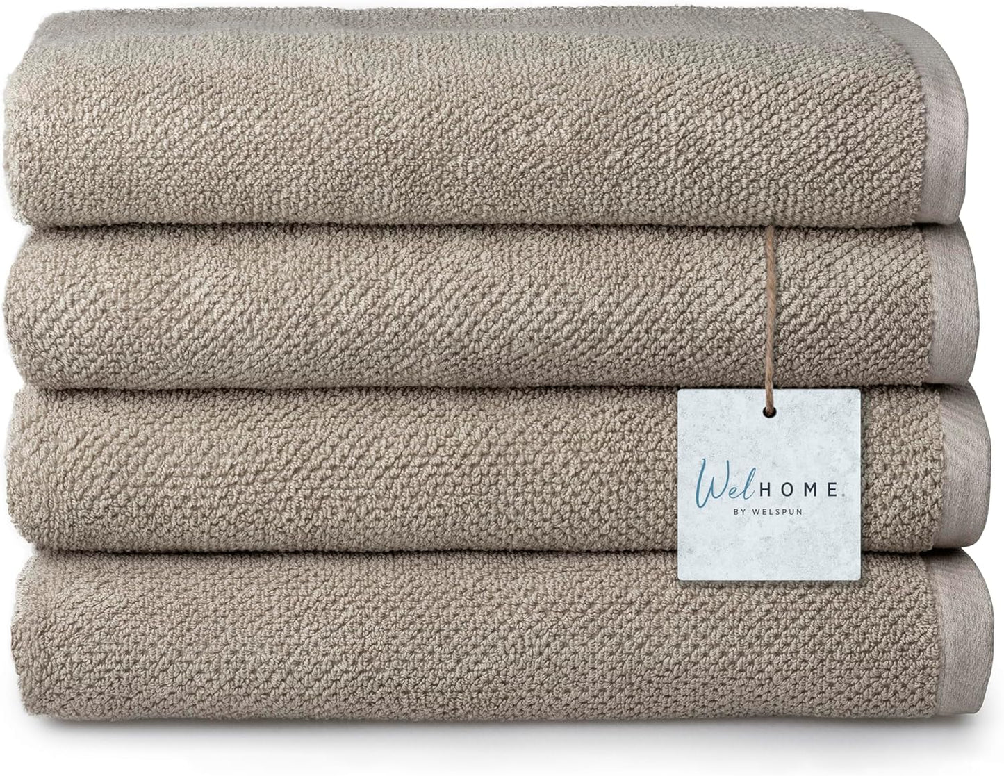 Franklin 100% Cotton Popcorn Textured Towel Set - 6 Piece 600 GSM, Soft & Plush, 2 Bath Towels, 2 Hand Towels, 2 Washcloths, Dark Gray