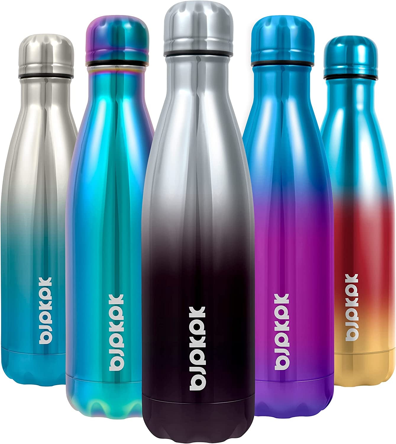 17Oz Insulated Stainless Steel Water Bottles,Sports Water Bottles Keep Cold for 24 Hours and Hot for 12 Hours,Bpa Free for Travel,Goldenrod