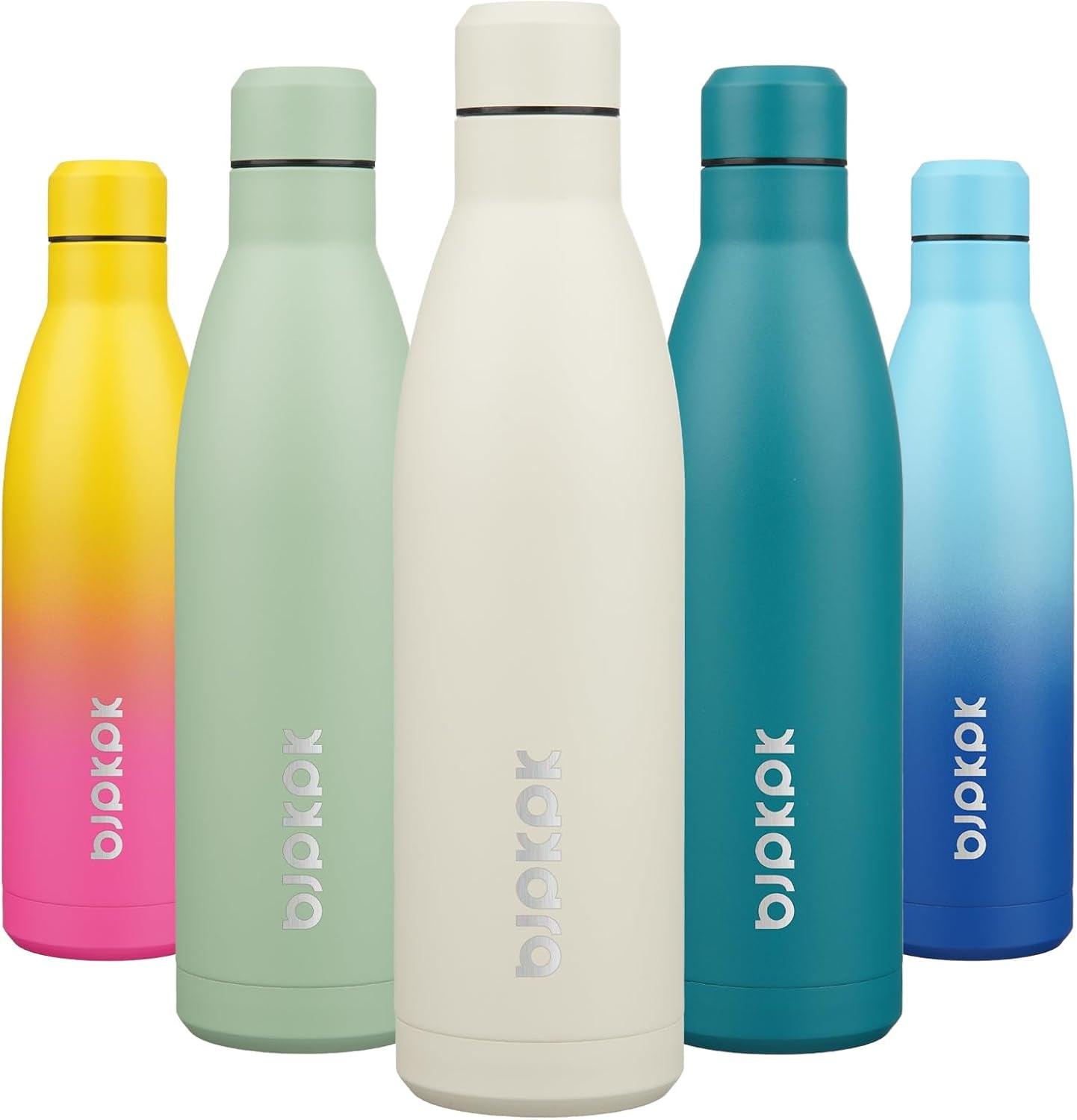 17Oz Insulated Stainless Steel Water Bottles,Sports Water Bottles Keep Cold for 24 Hours and Hot for 12 Hours,Bpa Free for Travel,Goldenrod