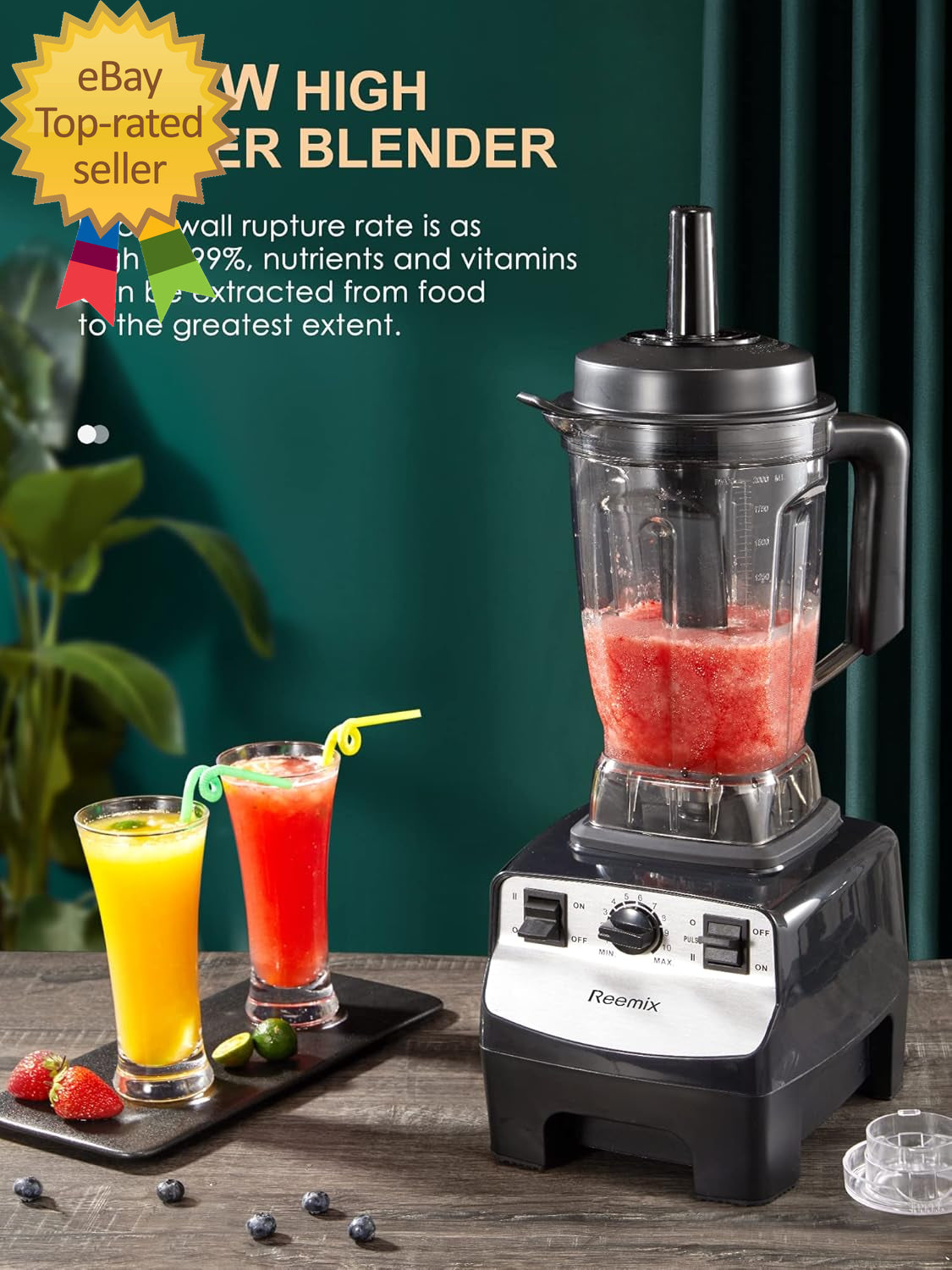 Counter Blender Smoothie Maker, 1450W Professional High Speed Blenders