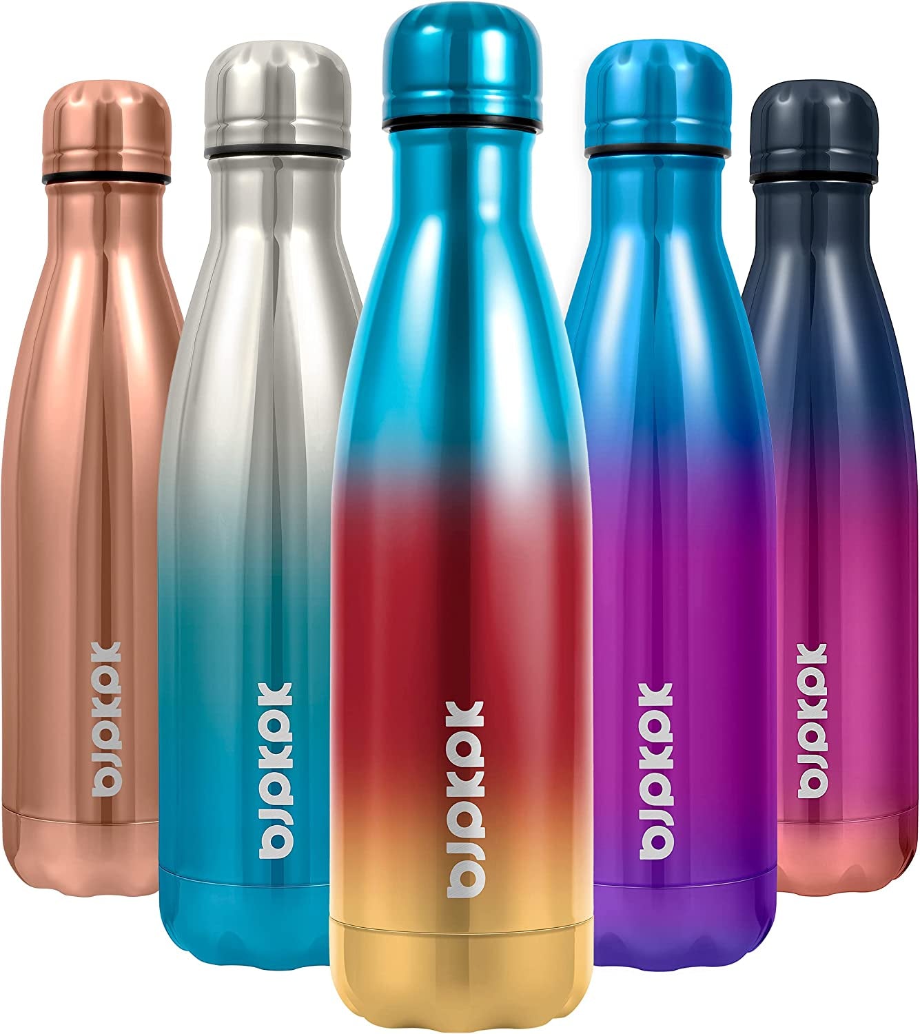 17Oz Insulated Stainless Steel Water Bottles,Sports Water Bottles Keep Cold for 24 Hours and Hot for 12 Hours,Bpa Free for Travel,Goldenrod