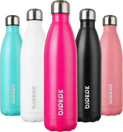 17Oz Insulated Stainless Steel Water Bottles,Sports Water Bottles Keep Cold for 24 Hours and Hot for 12 Hours,Bpa Free for Travel,Goldenrod