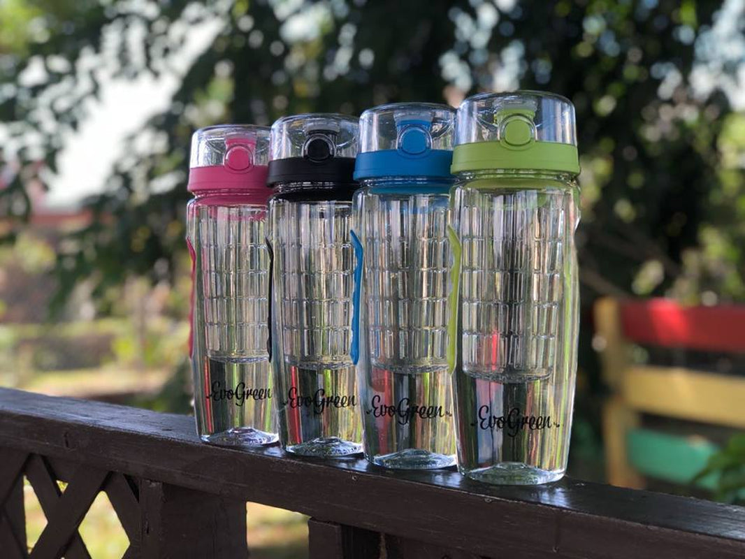 Evogreen NEW 32Oz Fruit Infuser Water Bottle, BPA Free