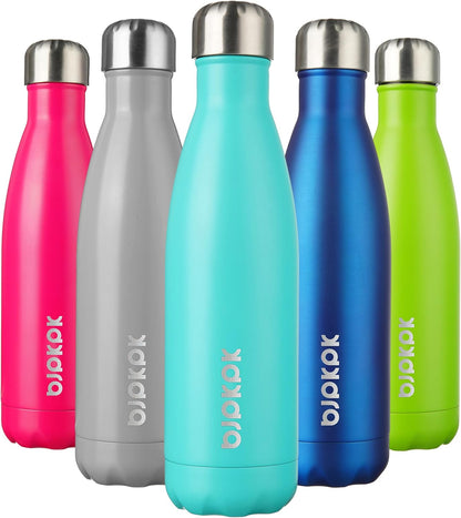 17Oz Insulated Stainless Steel Water Bottles,Sports Water Bottles Keep Cold for 24 Hours and Hot for 12 Hours,Bpa Free for Travel,Goldenrod