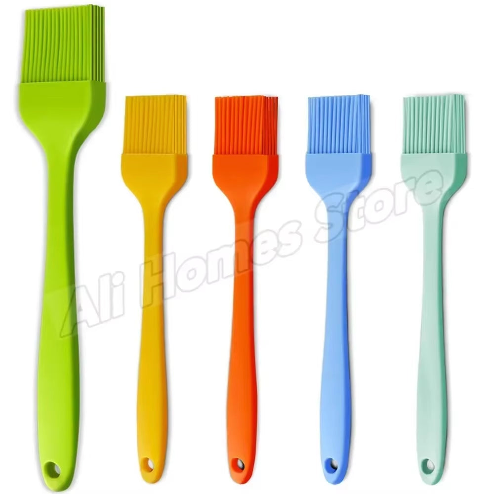 Silicone Barbeque Brush Cooking BBQ Basting Brush Upgrade Heat Resistant Pastry Brushes Oil Brush Cooking Baking and Grilling