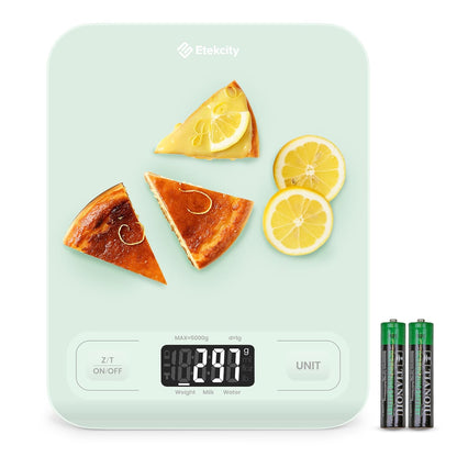 Food Kitchen Scale, Digital Grams and Ounces for Weight Loss, Baking, Cooking, Keto and Meal Prep, LCD Display, Medium, 304 Stainless Steel