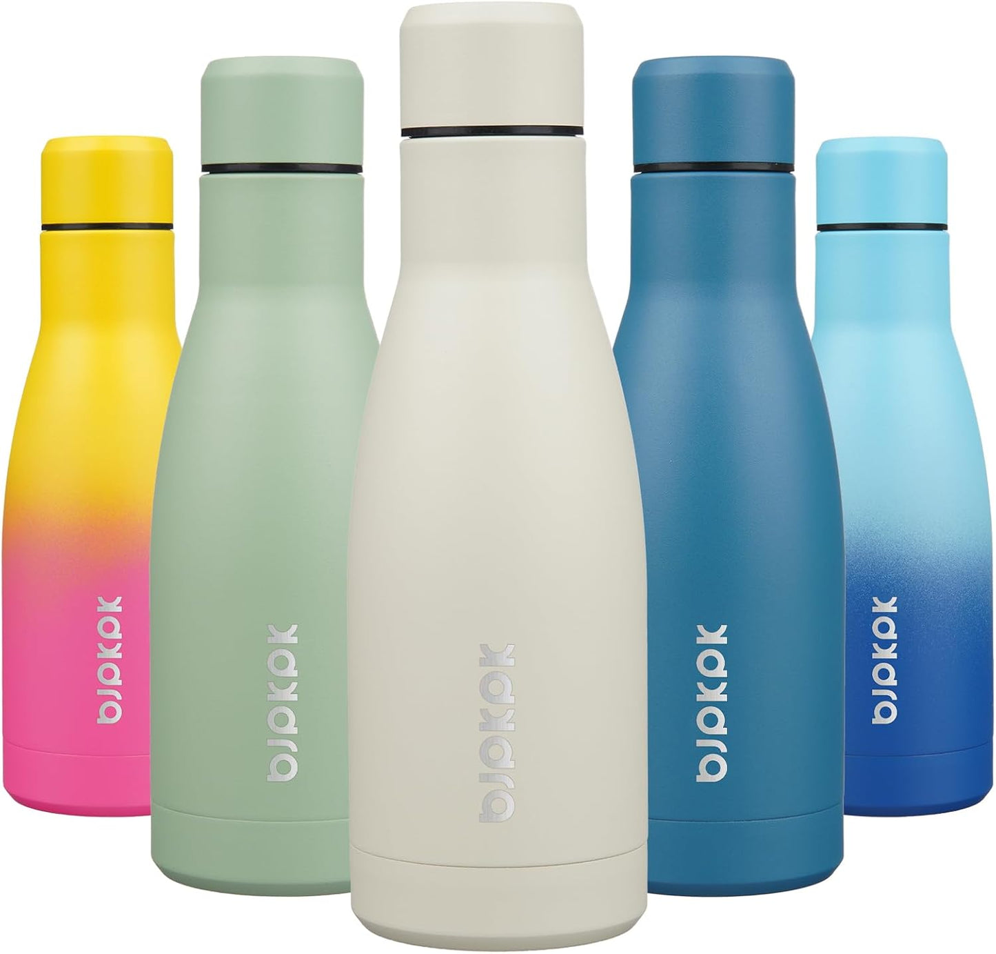 17Oz Insulated Stainless Steel Water Bottles,Sports Water Bottles Keep Cold for 24 Hours and Hot for 12 Hours,Bpa Free for Travel,Goldenrod