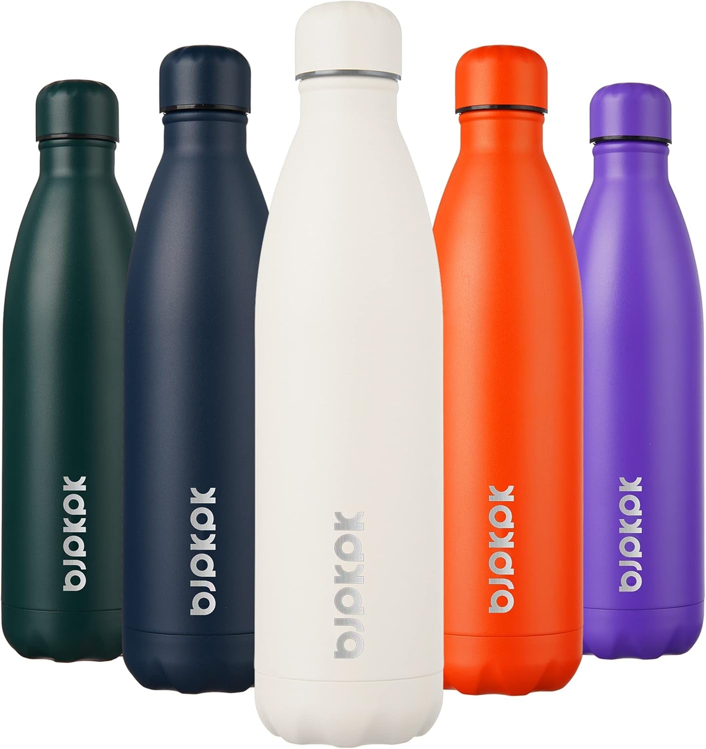 17Oz Insulated Stainless Steel Water Bottles,Sports Water Bottles Keep Cold for 24 Hours and Hot for 12 Hours,Bpa Free for Travel,Brick Red