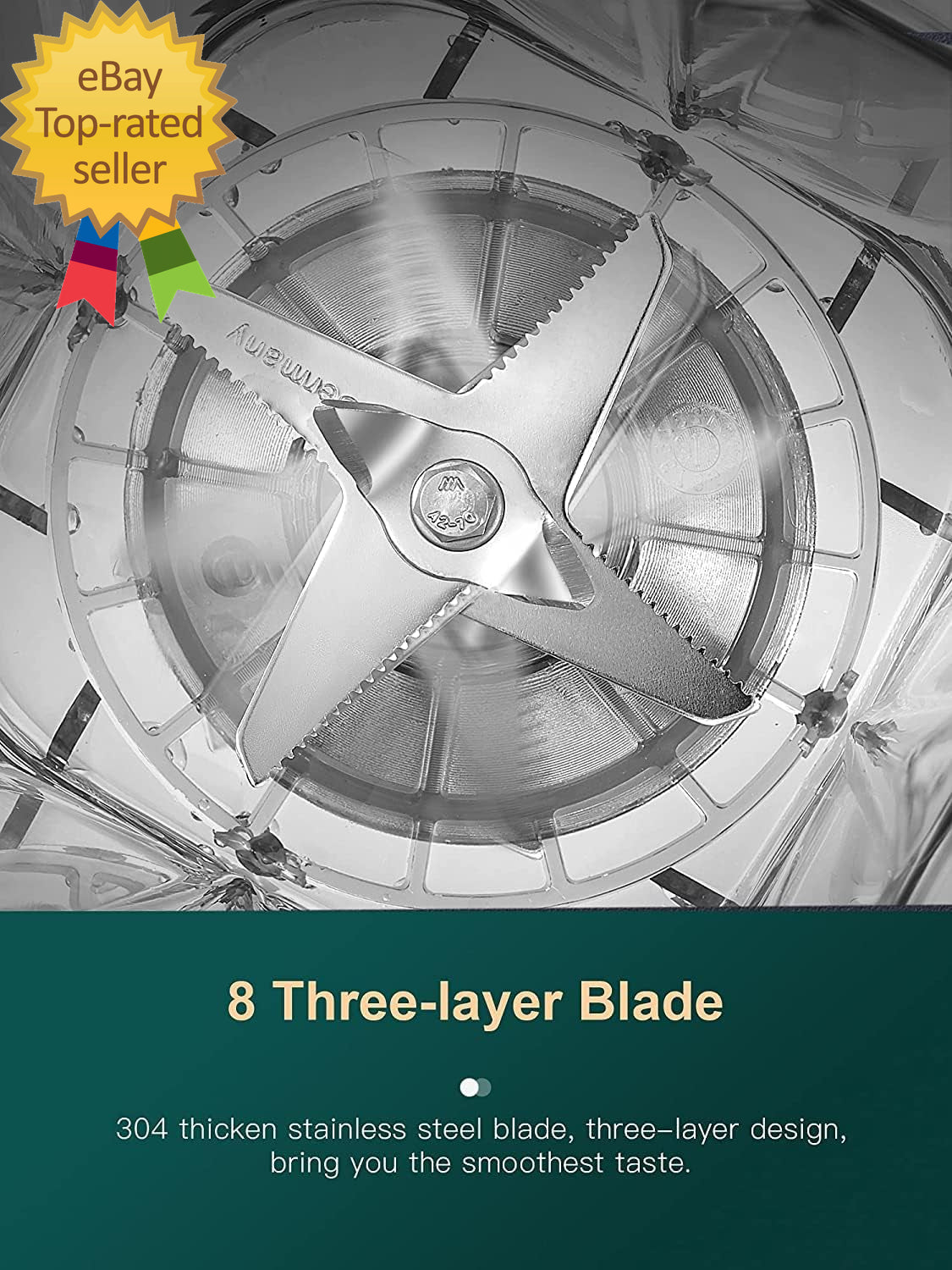 Counter Blender Smoothie Maker, 1450W Professional High Speed Blenders