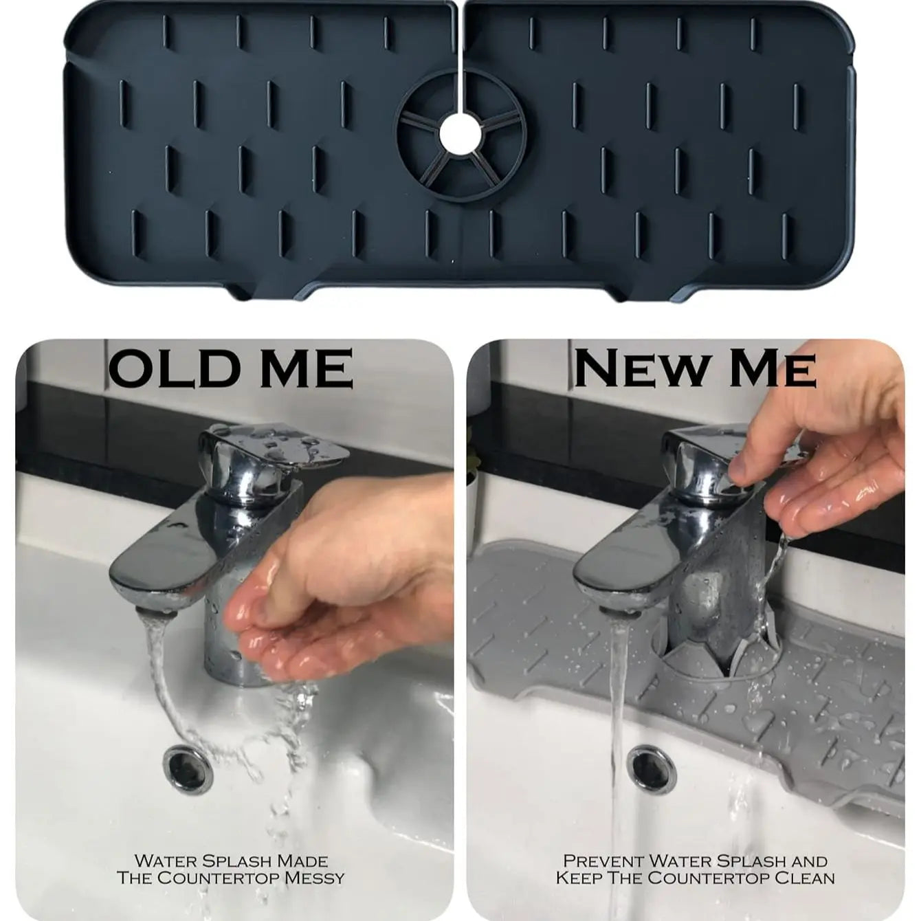 1Pc Kitchen Sink Splash Guard, Kitchen Guard for Faucet, Kitchen Splash Guard for Sink