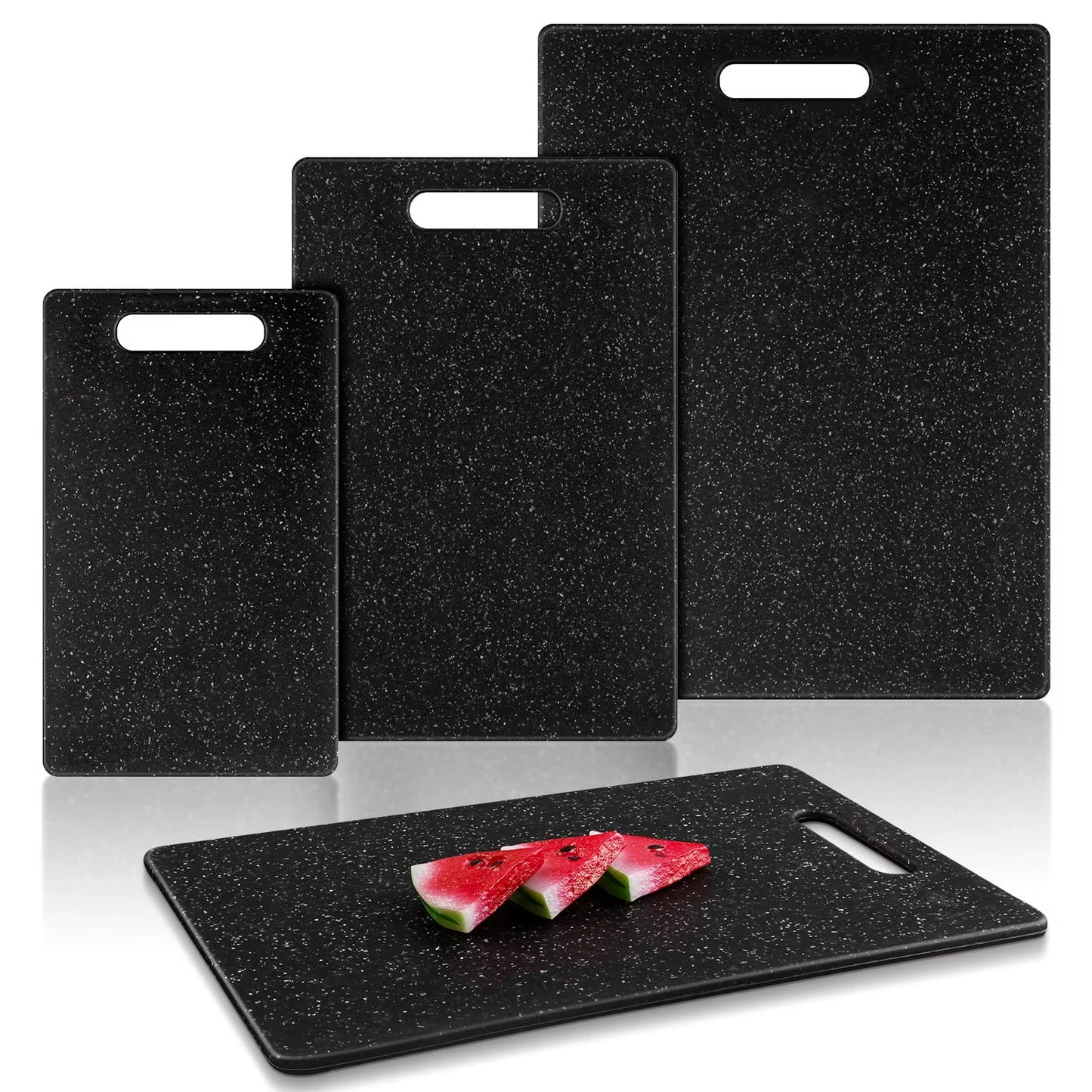 Plastic Stone Cutting Board Kitchen Cutting Board Dishwasher Safe Easy to Clean and Grip Chopping Boards for Meat Veggies