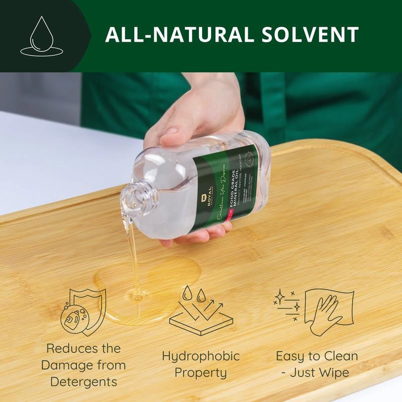 Food Grade Mineral Oil 10.1 Fl Oz for Bamboo and Wooden Cutting Boards and Kitch