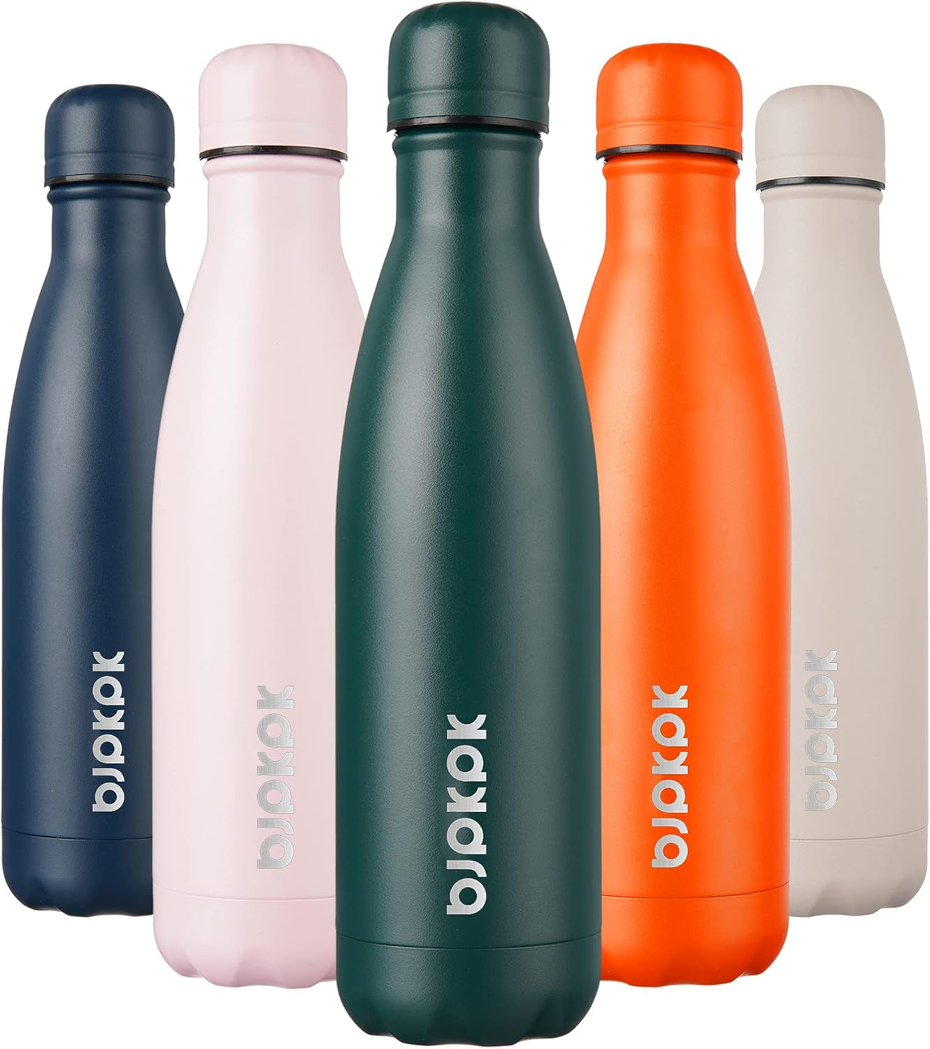 17Oz Insulated Stainless Steel Water Bottles,Sports Water Bottles Keep Cold for 24 Hours and Hot for 12 Hours,Bpa Free for Travel,Brick Red