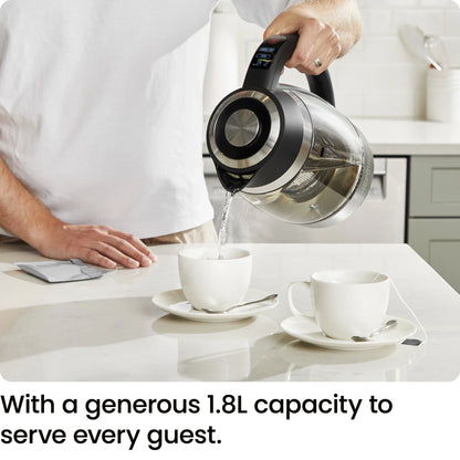 Lightning 1.8L Custom-Temp Electric Kettle, 1750W with Tea Infuser - Stainless Steel
